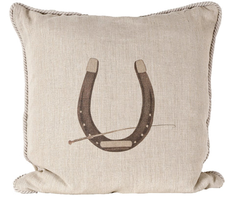 Ox Bow Decor Horseshoe Down Pillow - PoloWorld.net
