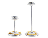 ELEGANT GOLDEN EQUESTRIAN CANDLESTICK TAPER / TEA LIGHT