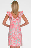 Gretchen Scott Fling Fantasy Empire Dress  Melone Turq Vintage Vines JDRFVV SS25 - Saratoga Saddlery & International Boutiques