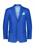 Robert Graham Rempston Linen Sportcoat – Blue Lightweight Summer Blazer with Signature Lining
