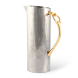 Equestrian Style Stainless Steel Pitcher with Equestrian Bit Handle