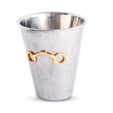 Mint Julep Stainless Steel Cup with Gold Bit