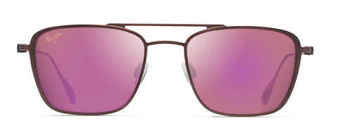 Maui Jim Ebb & Flow P542 Maui Sunrise Aviator in Matte Brushed Burgundy - PoloWorld.net