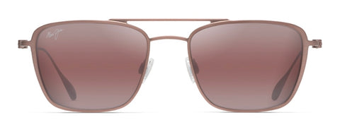 Maui Jim Ebb & Flow P542 Maui Sunrise Aviator in Brown Red Satin - PoloWorld.net