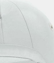 Charles Owens Polo Helmet Sovereign in White Leather NOCSAE POLO Safety standards
