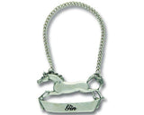 Vagabond House Pewter Galloping Steed Decanter Tags H135H