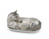 Vagabond House Pewter Horse Figural Butter Dish