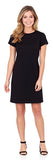 Jude Connally Marlie Ponte Dress in Black - PoloWorld.net