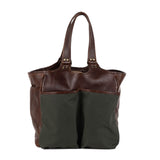 Belle Polo Picnic or Equestrian Grooming Leather Waxwear Bag