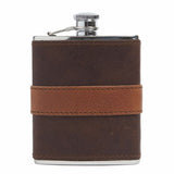 Moore & Giles Leather-Wrapped Flask - PoloWorld.net
