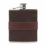 Moore & Giles Leather-Wrapped Flask - PoloWorld.net