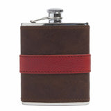 Moore & Giles Leather-Wrapped Flask - PoloWorld.net