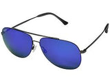 Maui Jim Cinder Cone - Satin Dark Gun Metal - Blue Hawaii - PoloWorld.net