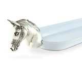 HORSE HEAD OBLONG STONEWARE TRAY