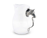 Vagabond House Horse Head Glass Pitcher H457HH