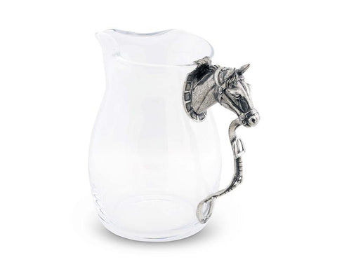 Vagabond House Horse Head Glass Pitcher H457HH